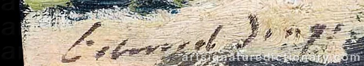 Authentic signature by Edward Brian SEAGO on Painting/Watercolour artwork