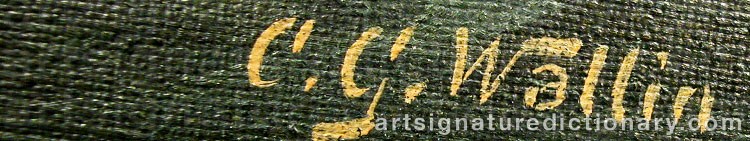 Signature by Carl WALLIN