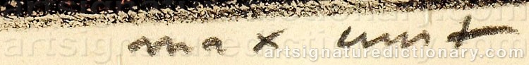 Signature by Max ERNST