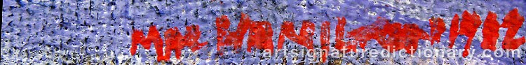Authentic signature by Mac HAMILTON on Painting/Watercolour artwork
