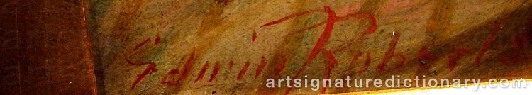 Signature by Edwin Thomas ROBERTS