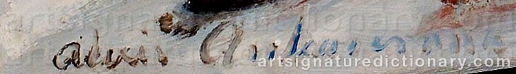Signature by Alexis ANKARCRONA