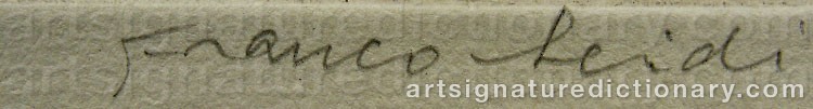 Signature by Franco LEIDI