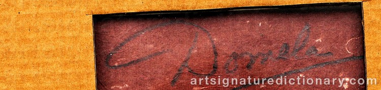 Authentic signature by César DOMELA on  artwork