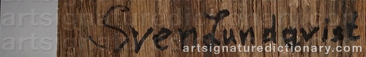 Signature by Sven LUNDQVIST