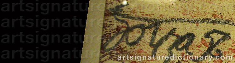 Signature by Francis Newton SOUZA