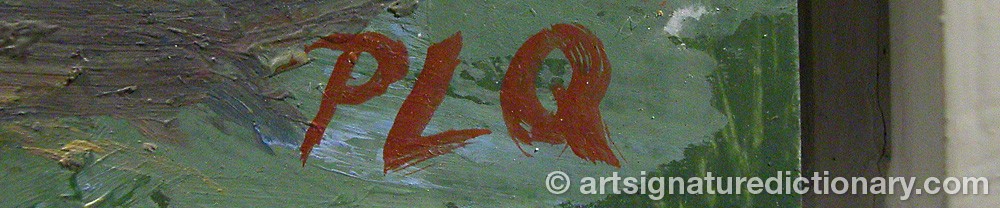 Authentic signature by Per LINDQVIST on  artwork