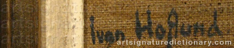 Signature by Ivan HOFLUND