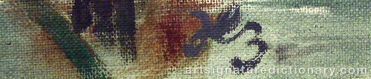Forged signature of Hugo ZUHR