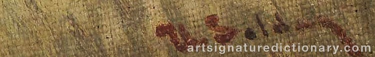 Authentic signature by Uuno SOLDAN on Painting/Watercolour artwork