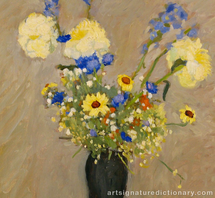 Close-up details showing Olle HJORTZBERG signature forgery characteristics