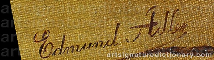 Authentic signature by Edmund ADLER on Painting/Watercolour artwork
