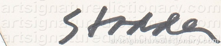 Authentic signature by Fred STODDER on  artwork