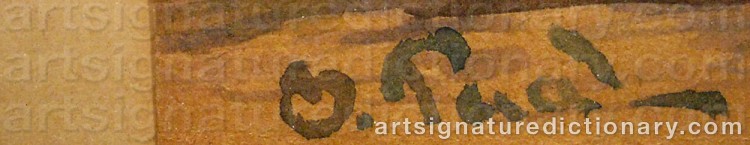 Signature by Oscar PAUL
