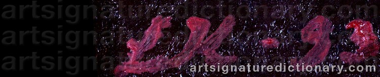 Authentic signature by Lea KAUPPI on Painting/Watercolour artwork