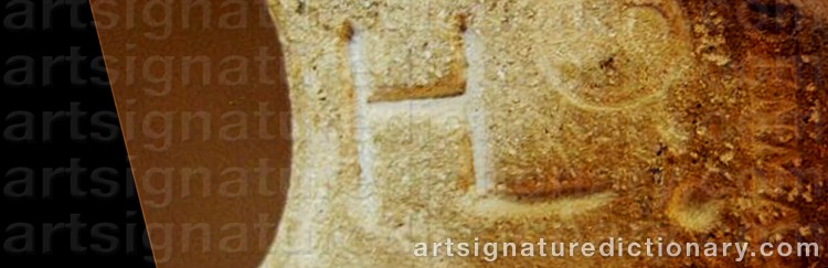 Authentic signature by Hugo LIISBERG on Sculpture artwork
