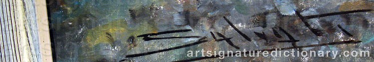 Authentic signature by Giuseppe SALVATI on artwork