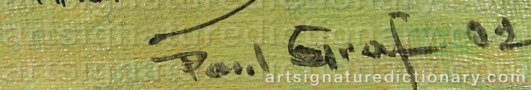 Signature by Paul GRAF
