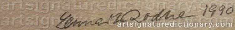 Signature by Lennart RODHE
