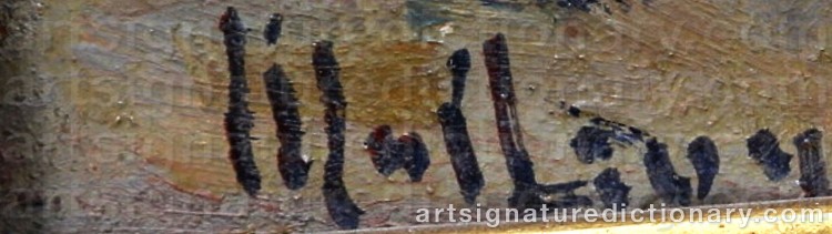 Authentic signature by Charles MALFROY on Painting/Watercolour artwork