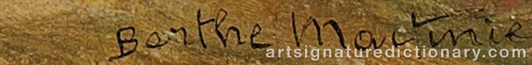 Signature by Berthe MARTINIE