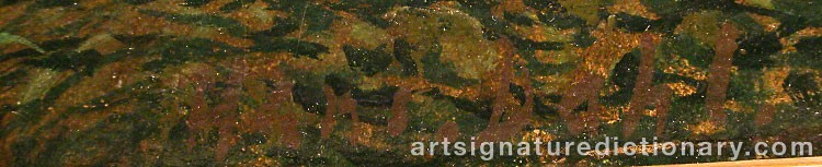 Forged signature of Hans DAHL