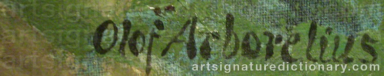 Signature by Olof ARBORELIUS