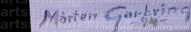 Signature by Mårten GARBRING