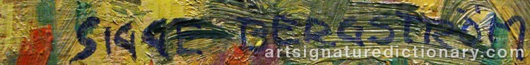 Signature by Sigge BERGSTRÖM