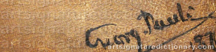Signature by Georg PAULI