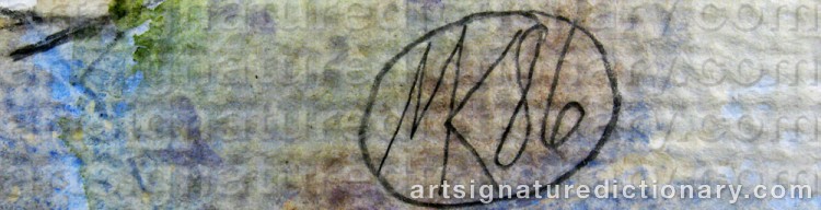 Signature by Marianne KANTER