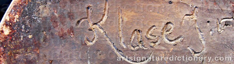 Signature by Klas-Göran ‘Klase J:r’ KLAESSON