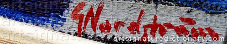 Signature by Gunnar NORDSTRÖM