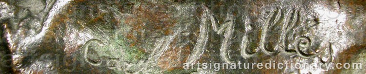Signature by Carl MILLES