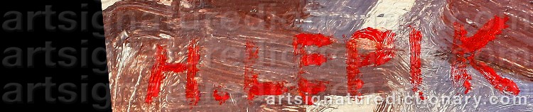 Signature by Hugo LEPIK