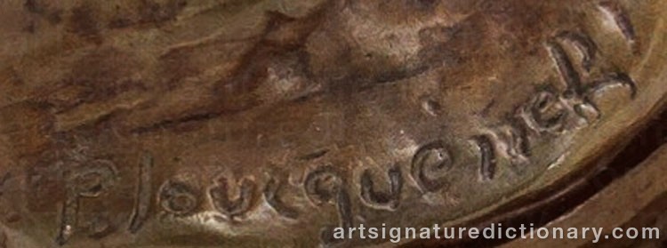 Authentic signature by Pierre Nicolas TOURGUENEFF on artwork