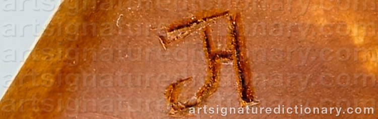 Authentic signature by Johan (Sami Artist) ANDERSÉN on Other artwork