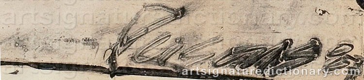 Authentic signature by Timothy PERSONS on  artwork