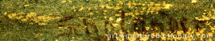 Signature by Fredrik Wilhelm SCHOLANDER
