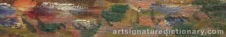 Forged signature of Claude MONET