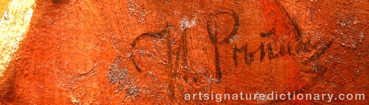 Forged signature of Ilya Efimovich REPIN