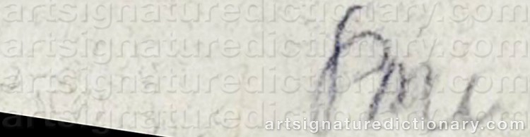 Signature by Nam June PAIK