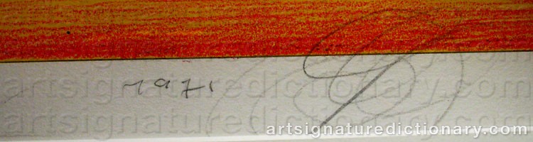 Signature by Friedrich SCHRÖDER-SONNENSTERN