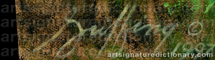 Authentic signature by Robert GRIFFING on Painting/Watercolour artwork