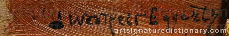 Signature by Ingeborg WESTFELT-EGGERTZ