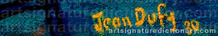 Signature by Jean DUFY