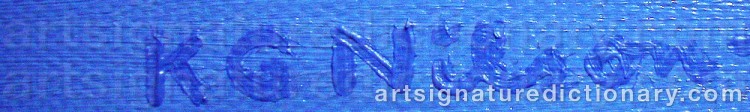 Signature by Karl-Gustaf ‘Kg’ NILSON