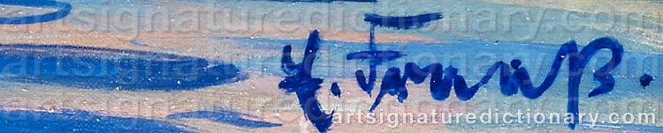 Authentic signature by Erich FRAASS on  artwork
