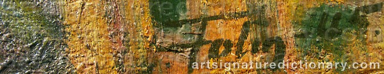 Authentic signature by Lennart FOLIN on  artwork