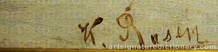 Signature by Karl Ioganovich ROSEN